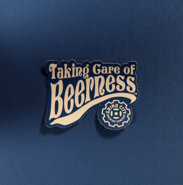 Taking Care Of Beerness Sticker